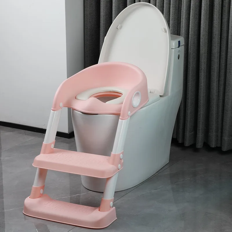 Pink Toilettrainer met Trapje van Tryco in Roze, Wit – productfoto