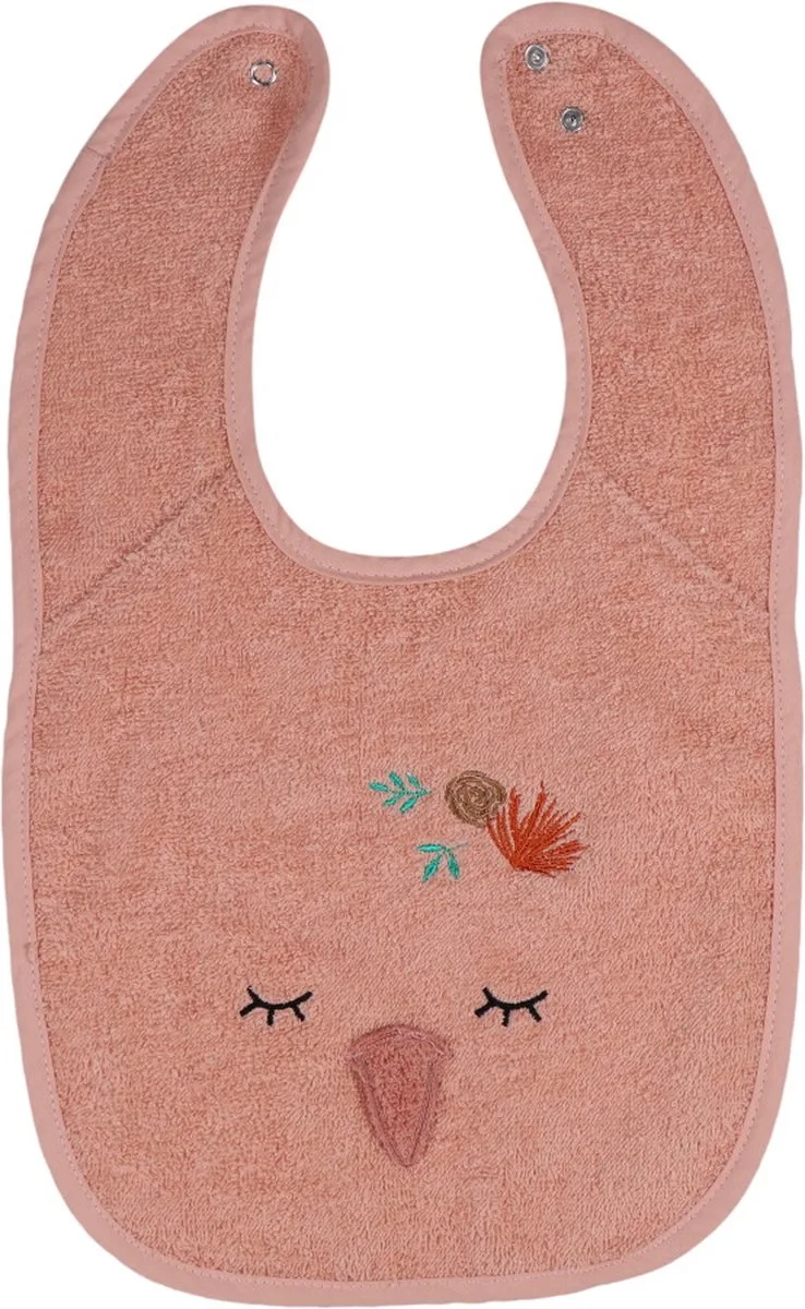 slab badstof Swan Ivy roze baby slabbetje katoen. by Tryco in Multicolour – product photo