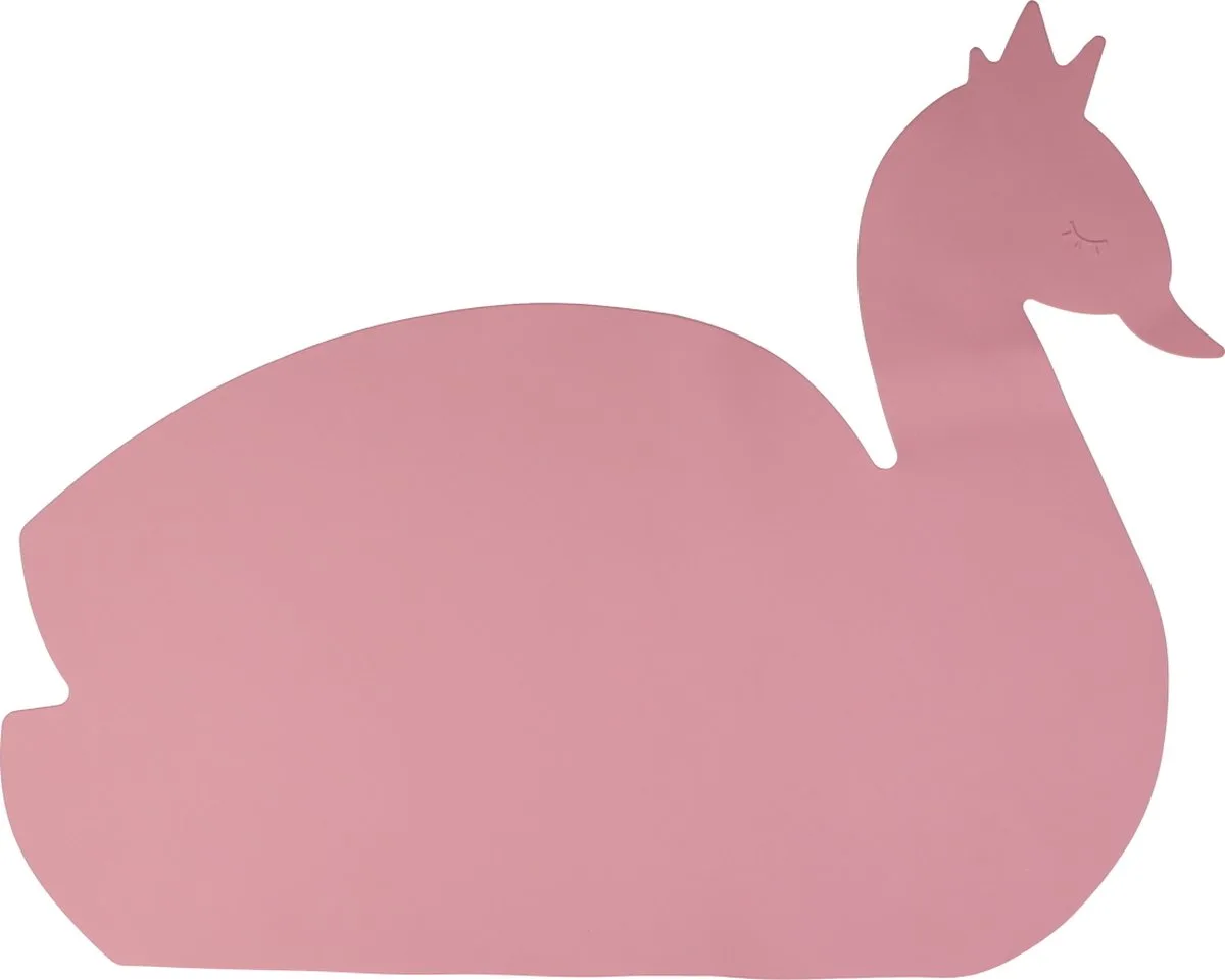 Swan Dusty Rose Siliconen Placemat de Tryco en Dusty rose, Rose – photo produit