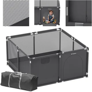 Cozy 20 - grondbox - kinderbox – 130x130 cm – voor binnen en buiten – ademend gaas – EN71-gecertificeerd – 6 tot 36 maanden