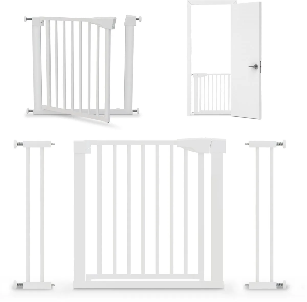 Guardian 3.5 - Veiligheidshekje - Traphek - Kinderbeveiliging - verstelbaar by Tulano in White – product photo