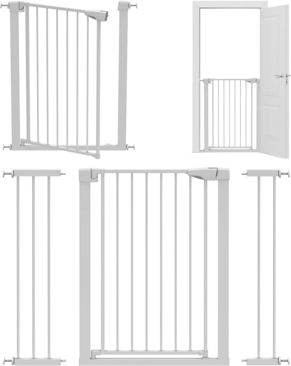 Guardian 5.0 - Veiligheidshekje - Traphek - Kinderbeveiliging - verstelbaar by Tulano in White – product photo