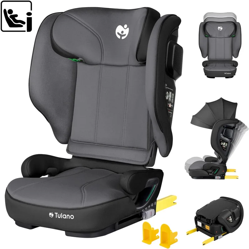 Joy 55 i-Size Autostoeltje - 100 tot 150 cm - Kindertransport van Tulano in Grijs – productfoto
