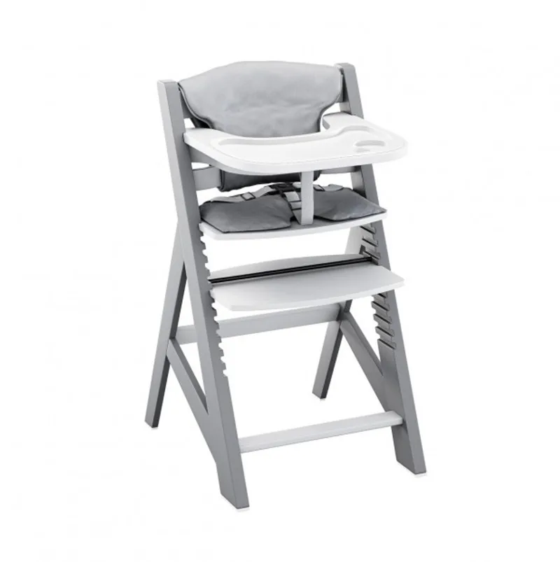 Morsel 40 - kinderstoel - meegroeistoel - hout- grijs/wit - 4 in 1 van Tulano in Grijs – productfoto