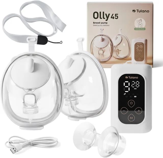 Olly 45 – Dubbele Elektrische Borstkolf met Comfort functies, Efficiënt & Stevig