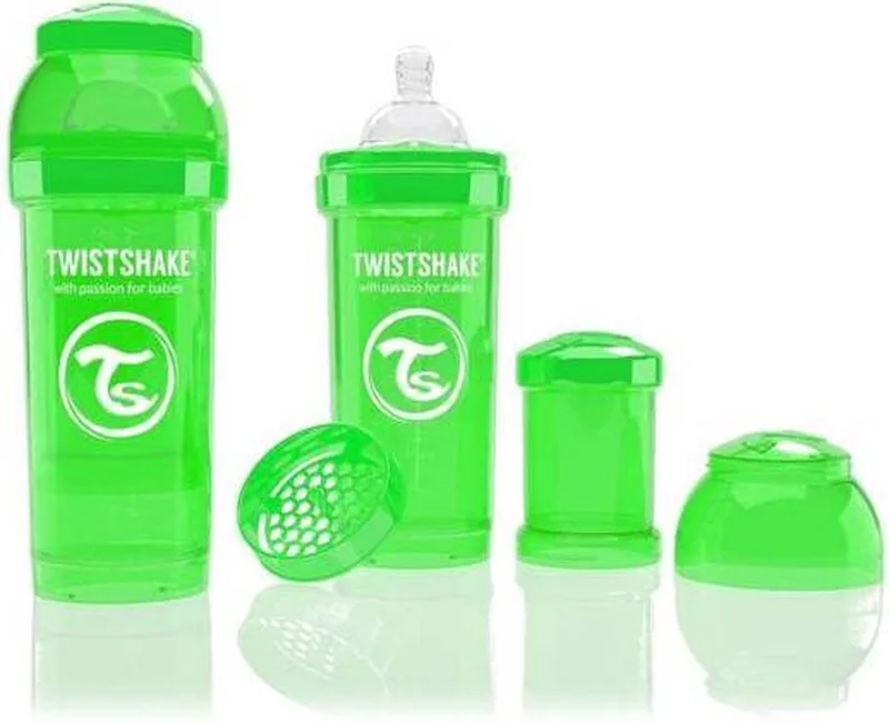 Anti-colic babyfles - Green 180ml by Twistshake in Groen – product photo