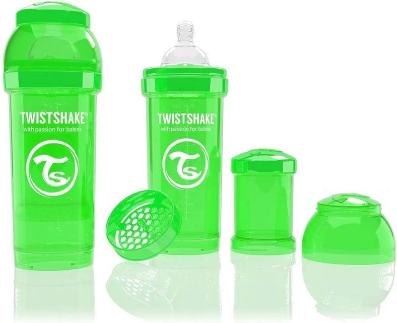 Anti-colic babyfles - Green 180ml de Twistshake en Groen – photo produit