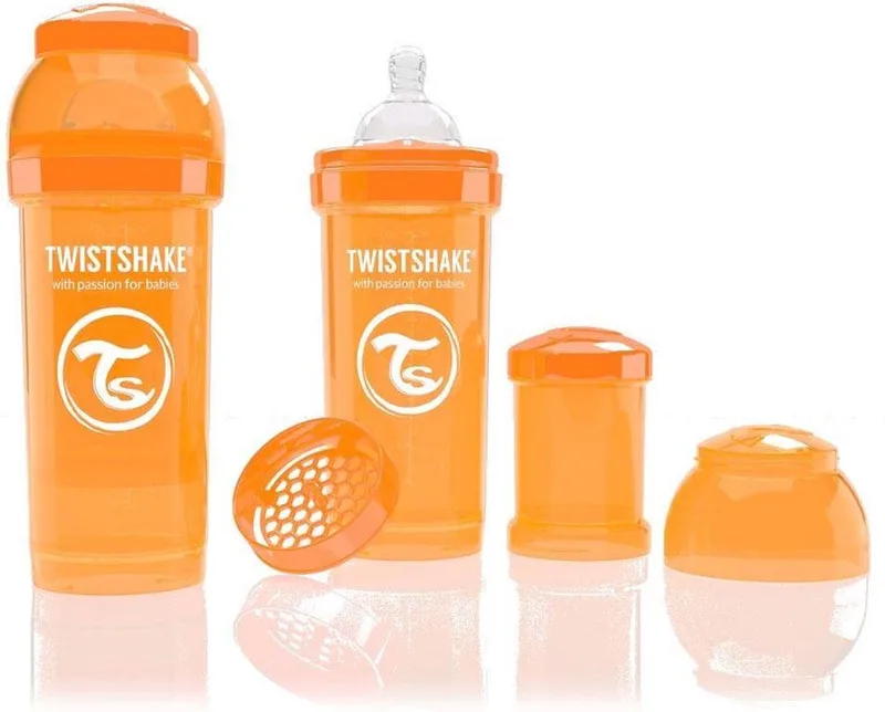 Anti-colic babyfles - Orange 260ml van Twistshake in Oranje – productfoto