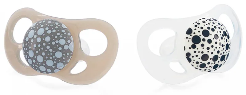 Orthodontische Fopspeen Set van 2 Vanaf 6 Maanden (Kleur : Wit) från Twistshake i Pastelgrijs – produktbild