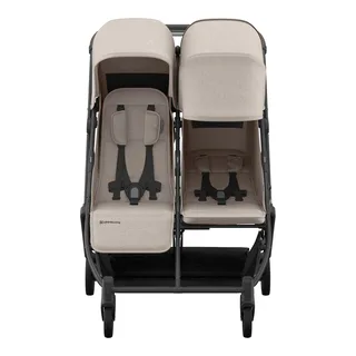 Kinderwagen Zwillingswagen Minu Duo von UPPAbaby in Beige, 94,5 × 70,6 × 102,8 mm – Produktfoto 2 von 3