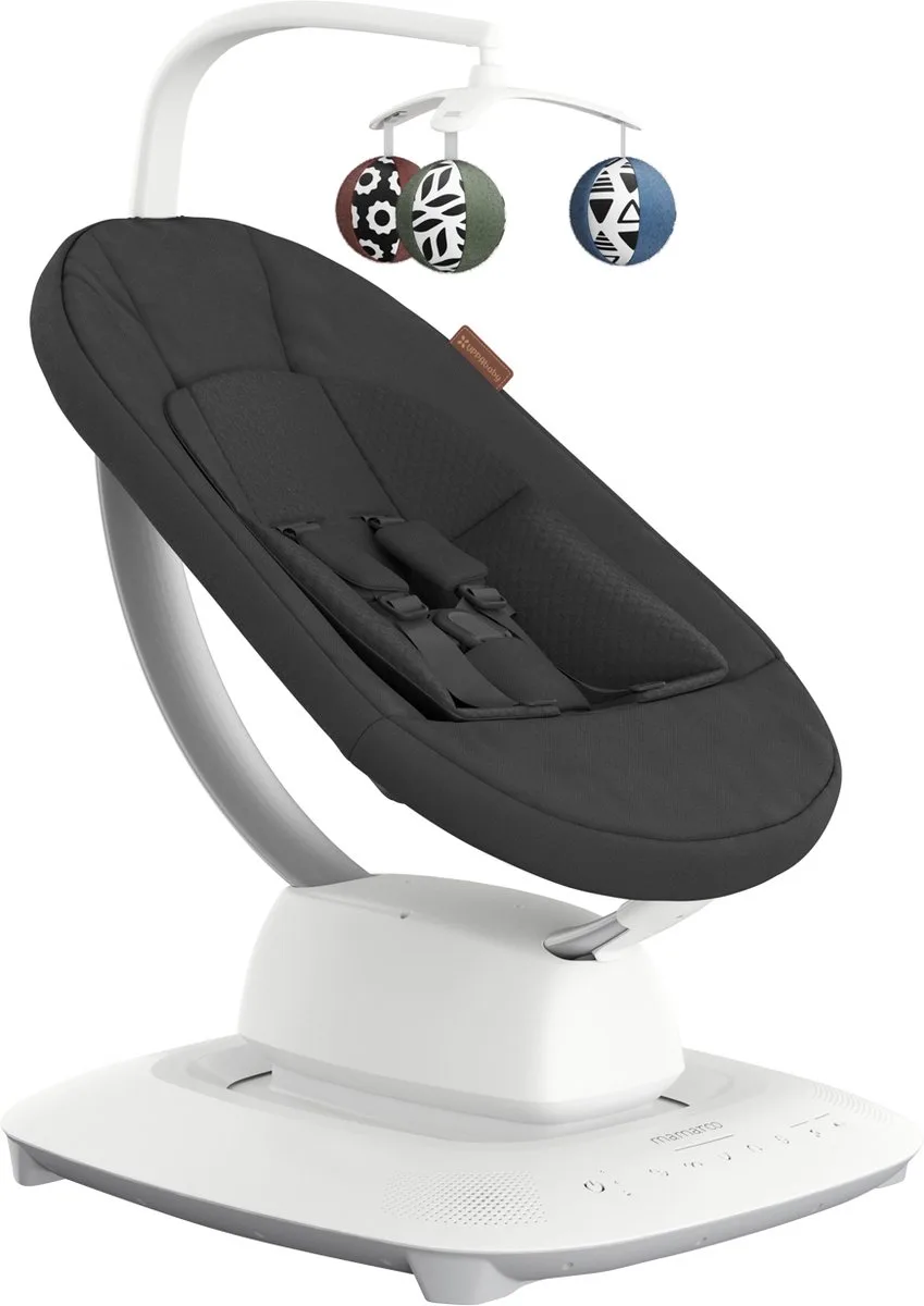 Mamaroo - Smart Babyswing - Wipstoel - Jake - Charcoal Mélange van UPPAbaby in Zwart – productfoto