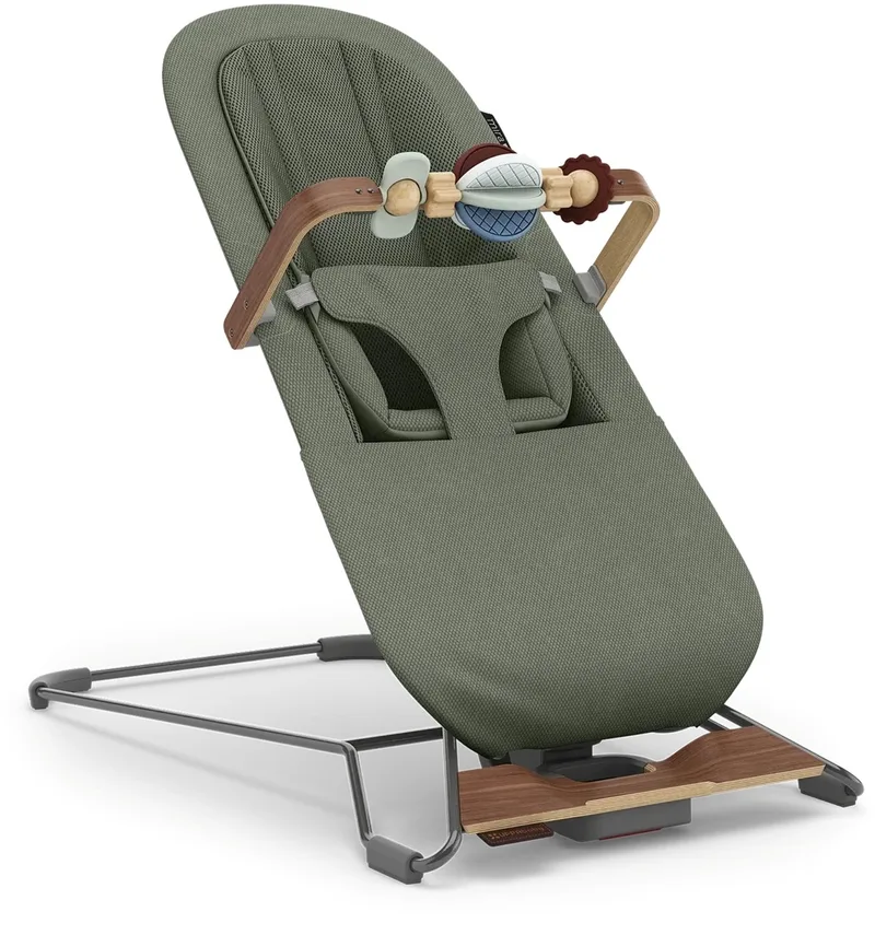 Mira V2 Maddie - Wipstoel - Bouncer - Newborn, Baby en Peuter - 3-in-1 Schommelstoel - Inclusief speelbeugel fra UPPAbaby i Groen – produktbillede