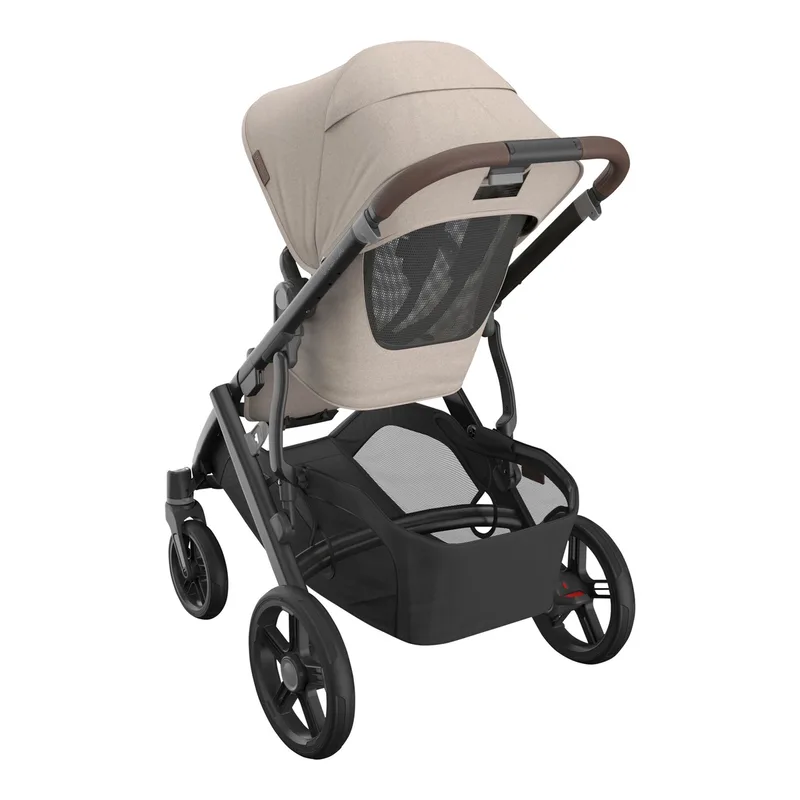 Vista V3 Kinderwagen Ada - Sandstone Mélange - Carbon Frame Met Kastanje Bruin Leer Nieuw: Leverbaar Juli 2026 von UPPAbaby – Produktfoto 3 von 3