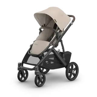 Vista V3 Kinderwagen Ada - Sandstone Mélange - Carbon Frame Met Kastanje Bruin Leer Nieuw: Leverbaar Juli 2026 von UPPAbaby – Produktfoto 1 von 3