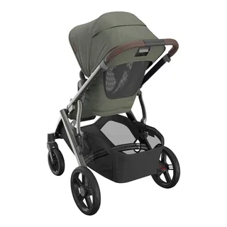 Vista V3 Kinderwagen Evelyn - Meadow Green - Graphite Frame Met Kastanje Bruin Leer von UPPAbaby – Produktfoto 3 von 3