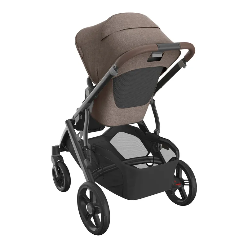Vista V3 Kinderwagen Owen - Mocha Mélange - Carbon Frame Met Kastanje Bruin Leer von UPPAbaby – Produktfoto 3 von 3