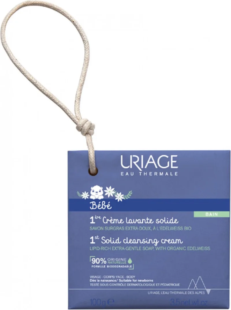 Bebe 1ere creme lavante solide 100 Gram van Uriage – productfoto
