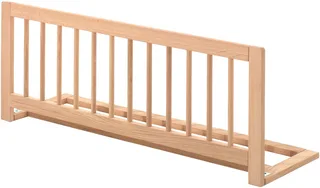 Bettschutzgitter Forrest Rausfallschutz aus Massivholz, klappbar, einfach zu bedienen, universell einsetzbar, wahlweise Eiche natur oder Buche weiß van Vipack in Beige – productfoto 1 van 3