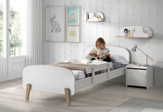 Bettschutzgitter Kiddy (1 St., Made in Europe), zum Aufstecken auf die Bettseite, in verschiedenen Farben erhältlich van Vipack in Wit – productfoto 2 van 3