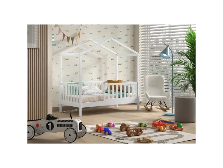 Kinderbed Dallas - 70x140 Cm - Wit/massief Grenen van Vipack – productfoto