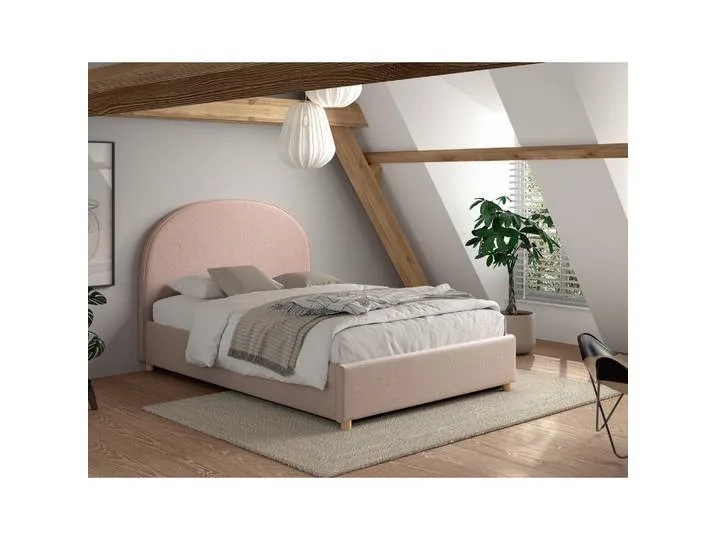 Kinder-/Juniorbett, Rosa, Holz, Pinie, massiv, Uni, 140x200 cm, Bettkasten, Lattenrost,Federholzleisten verleimt, alternative Größen erhältlich, nicht verstellbar, Kinderzimmer & Jugendzimmer, Kindermöbel, Kinderbetten de Vipack – photo produit
