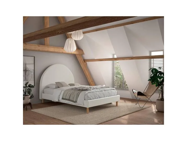 Kinder-/Juniorbett, Weiß, Holz, Pinie, Uni, 140x200 cm, Lattenrost,Federholzleisten verleimt, alternative Größen erhältlich, Kinderzimmer & Jugendzimmer, Kindermöbel, Kinderbetten van Vipack – productfoto