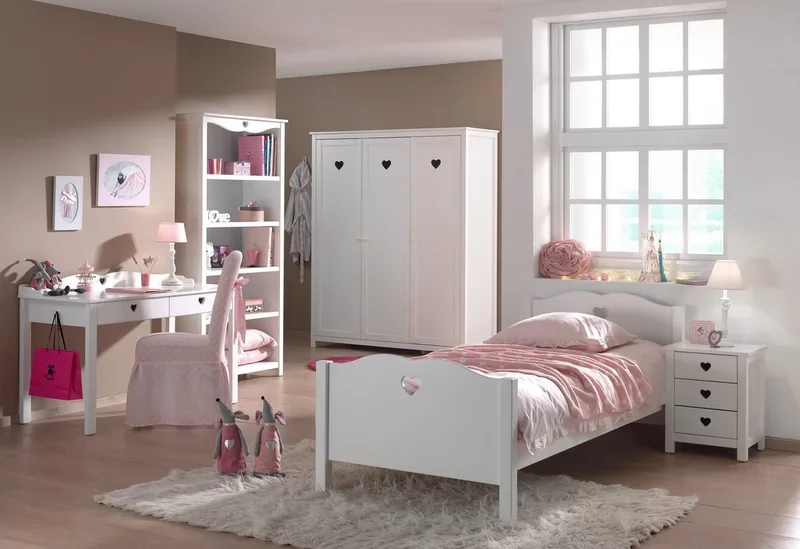Bed Amori - 90 x 200 cm - wit van Vipack in Wit – productfoto 3 van 3