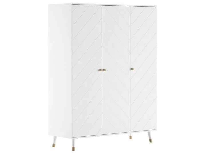 Kinderkleiderschrank, Weiß, 150x200x59 cm, Babymöbel, Babykleiderschrank van Vipack – productfoto
