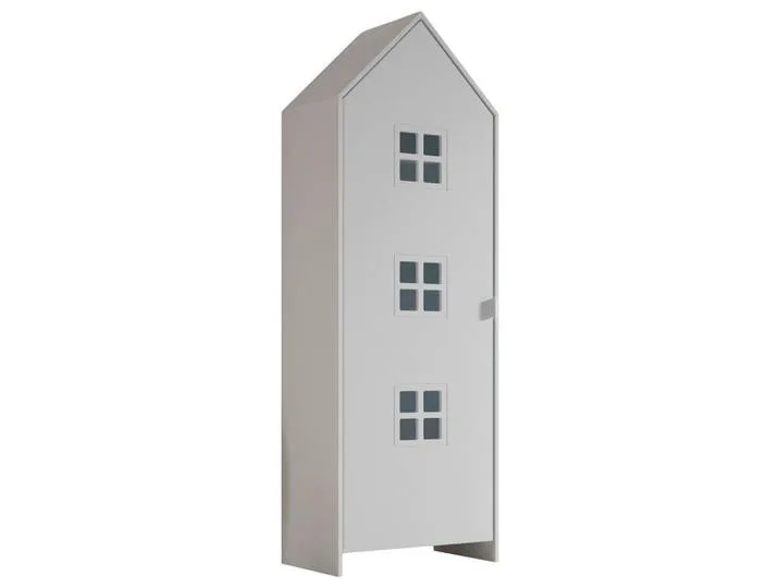 Kinderkleiderschrank, Weiß, 3 Fächer, 57.6x171.3x37 cm, Babymöbel, Babykleiderschrank de Vipack – photo produit