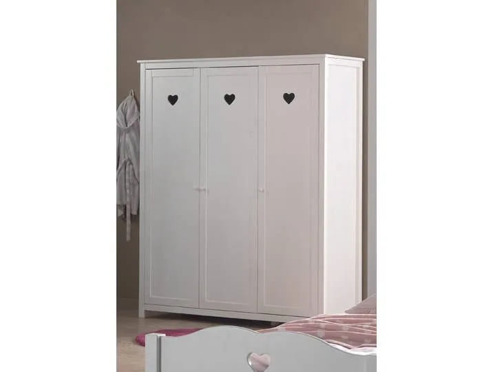 Kleiderschrank VIPACK Amori , weiß, B:159cm H:190cm T:57cm, FSC-zertifizierter Holzwerkstoff, Schränke, Kleiderschrank från Vipack – produktbild