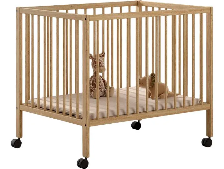 Laufgitter VIPACK Dino auf Rollen mit 2 Bremsen, universell einsetzbar, Made in Europe , braun (buche natur), Laufställe, Laufgitter, hochwertig verarbeitet, Buche massiv, verschiedene Farben erhältlich van Vipack – productfoto