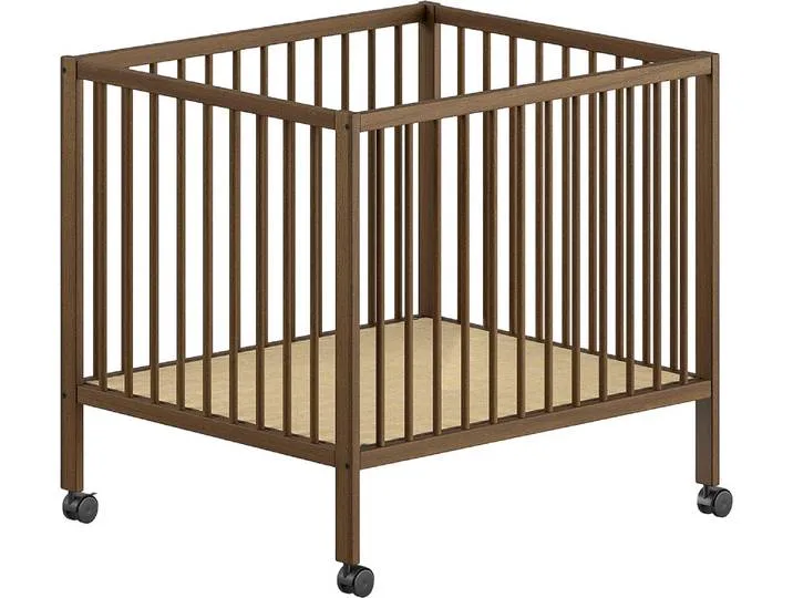 Laufgitter VIPACK Dino auf Rollen mit 2 Bremsen, universell einsetzbar, Made in Europe , braun (buche nussbaum), Laufställe, Laufgitter, hochwertig verarbeitet, Buche massiv, verschiedene Farben erhältlich van Vipack – productfoto