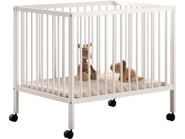 Laufgitter VIPACK Dino auf Rollen mit 2 Bremsen, universell einsetzbar, Made in Europe , weiß (buche weiß), Laufställe, Laufgitter, hochwertig verarbeitet, Buche massiv, verschiedene Farben erhältlich by Vipack – product photo