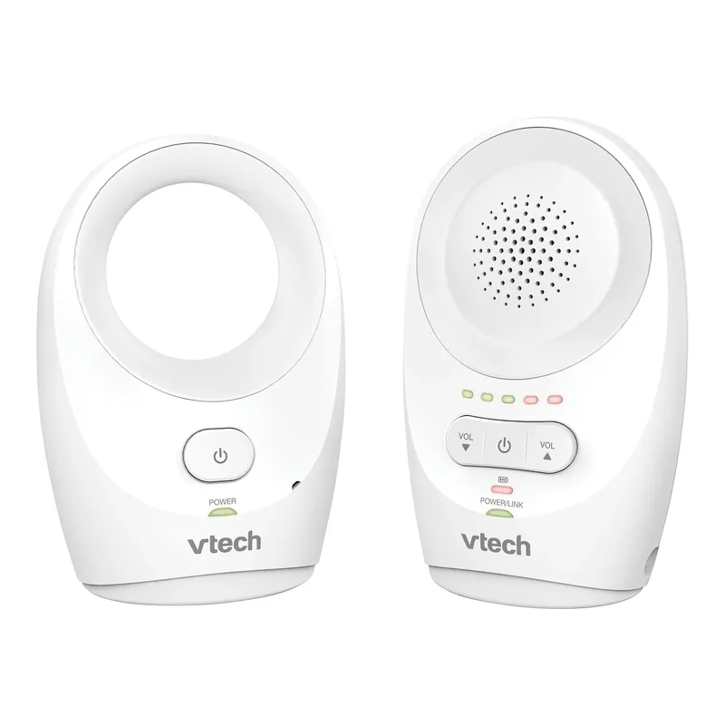 DECT Babyphone DM1111, 460 m von VTech in Weiß, 6,8 × 8,5 × 10,5 mm – Produktfoto