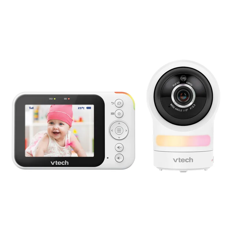 RM4761 Smart video babyfoon met camera - 3.5 inch Scherm - 1080p Full HD - Pan & tilt - Zoom - Wi-Fi - Nachtlampje - Terugspreekfunctie by VTech in White – product photo 3 of 3