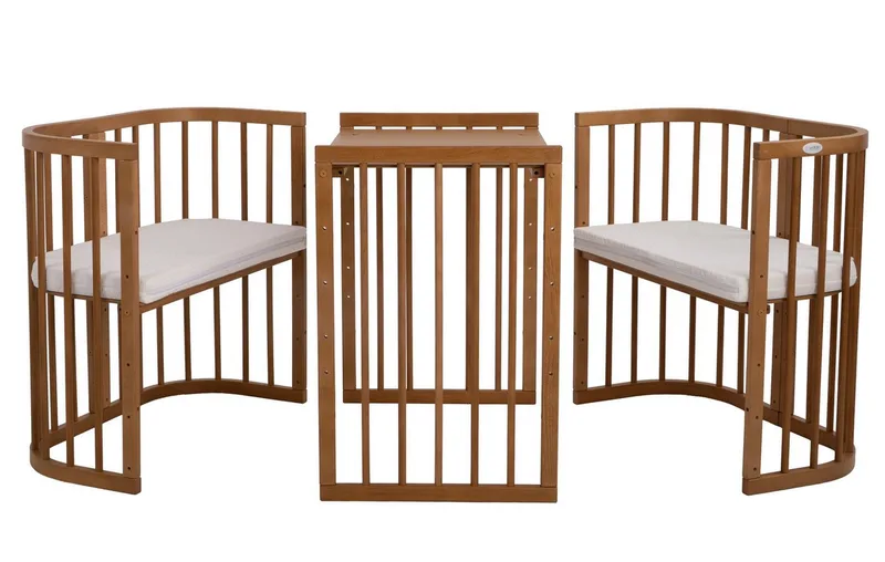 Babybett Mobiles Babybett aus Holz 7in1 mit Matratze, mitwachsend by Waldin in Ohne Stoffset – product photo 3 of 5