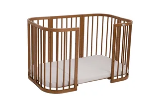 Babybett Mobiles Babybett aus Holz 7in1 mit Matratze, mitwachsend by Waldin in Ohne Stoffset – product photo 2 of 5