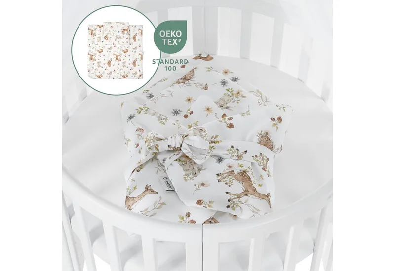 Babybett Mobiles Babybett OWAL aus Holz 7in1 mit Matratze, mitwachsend by Waldin in White – product photo 3 of 4