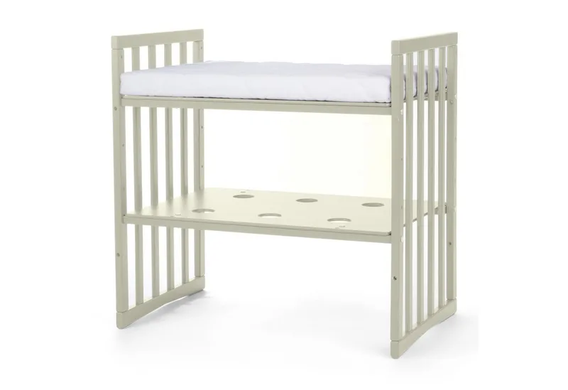Babybett Mobiles Babybett OWAL aus Holz 7in1 mit Matratze, mitwachsend van Waldin in Groen – productfoto 5 van 5