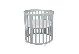 Babybett Mobiles Babybett OWAL aus Holz 7in1 mit Matratze, mitwachsend by Waldin in Grey – product photo 4 of 5