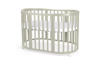 Babybett Mobiles Babybett OWAL aus Holz 7in1 mit Matratze, mitwachsend van Waldin in Groen – productfoto 3 van 5