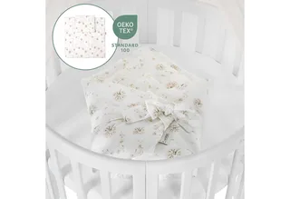 Babybett Mobiles Babybett OWAL aus Holz 7in1 mit Matratze, mitwachsend van Waldin in Wit – productfoto 3 van 4