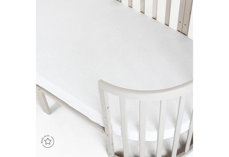 Babymatratze Kokosmatratze groß, für großes Babybett 7in1 OWAL, Waldin, 10 cm hoch de Waldin en Blanc – photo produit 3 sur 3
