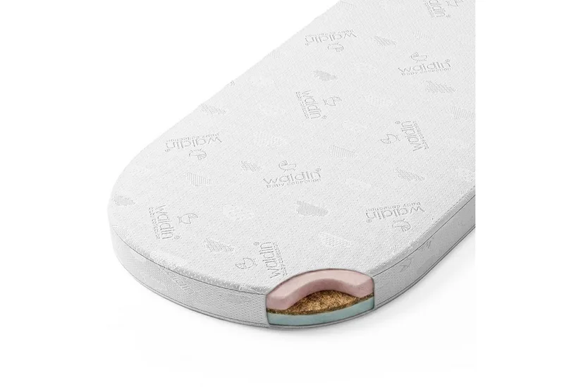 Babymatratze Kokosmatratze groß, für großes Babybett 7in1 OWAL, Waldin, 10 cm hoch de Waldin en Blanc – photo produit 1 sur 3