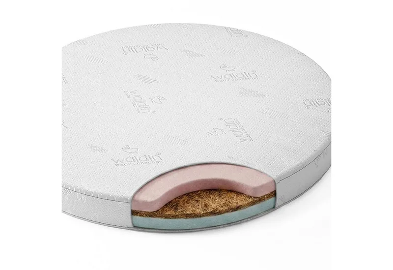 Babymatratze Kokosmatratze klein, für kleines Babybett 7in1 OWAL, Waldin, 10 cm hoch by Waldin in White – product photo 1 of 5
