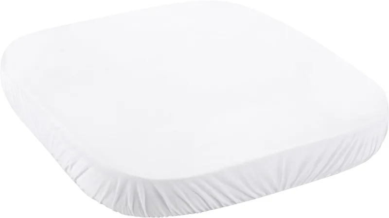 Hoeslaken Babybed - 7in1 - 73 x 37 cm - White de Waldin en Blanc – photo produit