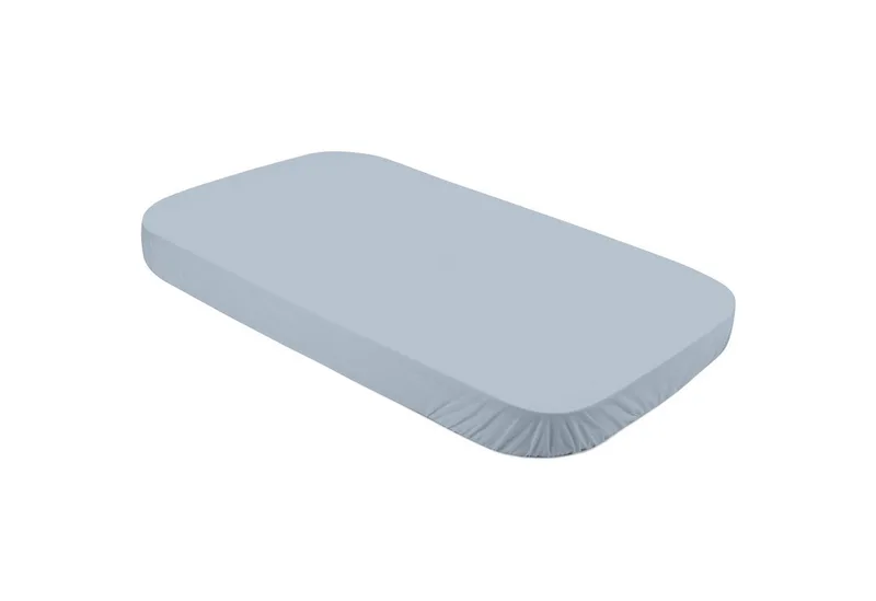 Spannbettlaken groß für Babybett 7in1, Jersey Baumwolle, 124x73 cm, Jersey-Elasthan, Gummizug: rundum, Spannbetttuch van Waldin in Blauw – productfoto
