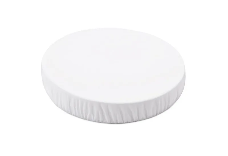Spannbettlaken klein für Babybett 7in1 OWAL, Jersey Baumwolle, 73x73 cm, Jersey-Elasthan, Gummizug: rundum, Spannbetttuch van Waldin in Wit – productfoto