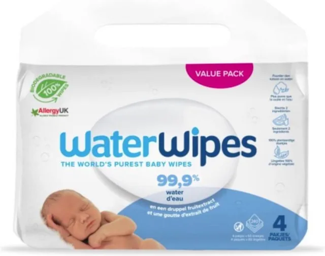 Babydoekjes - 4 x 60 stuks (240 billendoekjes)