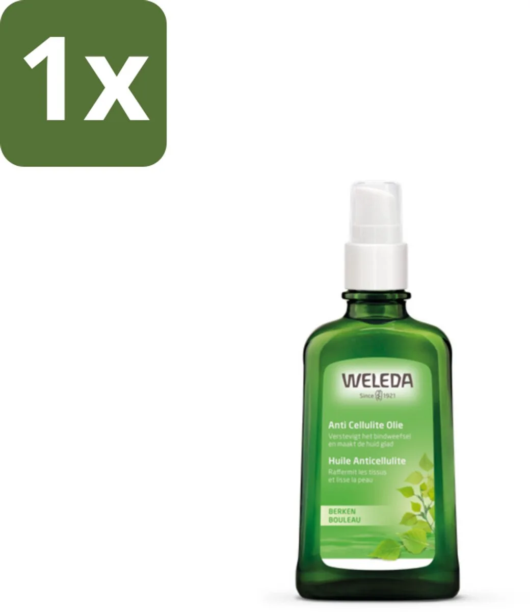1 x WELEDA - Anti‑Cellulite olie - Berken - 100 ml - Anti Cellulite - Huidverzorging - Berkenolie - Natuurlijke Huidverzorging - Cellulite de Weleda – photo produit